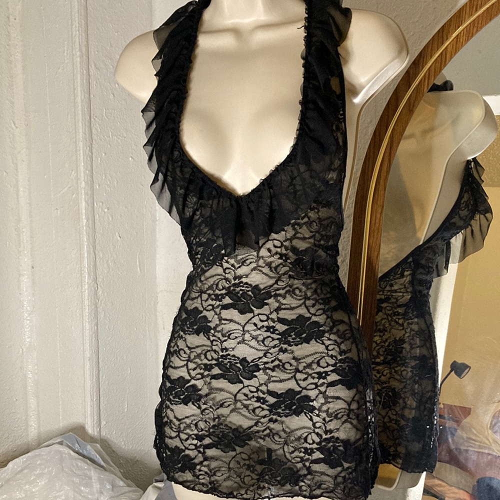OneSizeFitsMost Halter Lacey Teddy